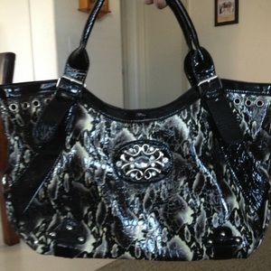 Xlarge snakeskin handbag
